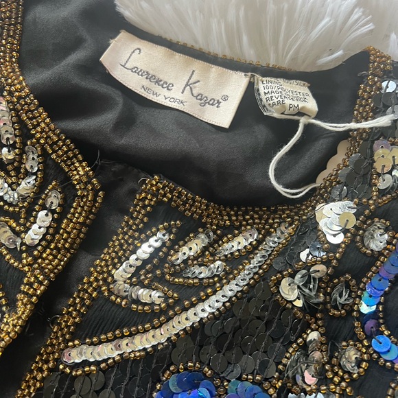 Vintage Sequence Jacket Laurence Kazar PM - Picture 2 of 5